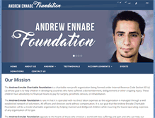 Tablet Screenshot of andrewennabefoundation.org
